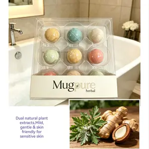 Herbal Bath Bomb Set 100g per piece,Dual natural plant extracts,Mild, gentle & skin friendly for sensitive skin,Moisturizes & softens skin, releases body tension after sitting or exercise,Fresh herbal scent relaxing bath,Ideal for home bathing gift giving