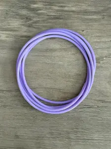 Women’s  Silicone Jelly  Bracelet - Lavender 7.5"