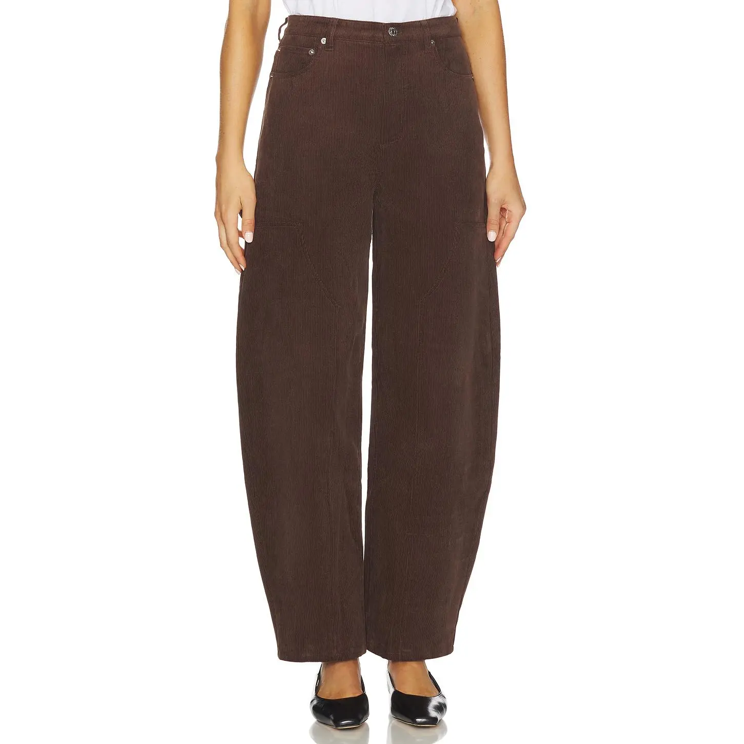SEROYA Fabi Corduroy Pant in Slate Brown