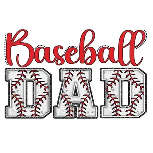 Baseball Dad Direct To Film Print, DTF Print, Ready To Press for T-shirts