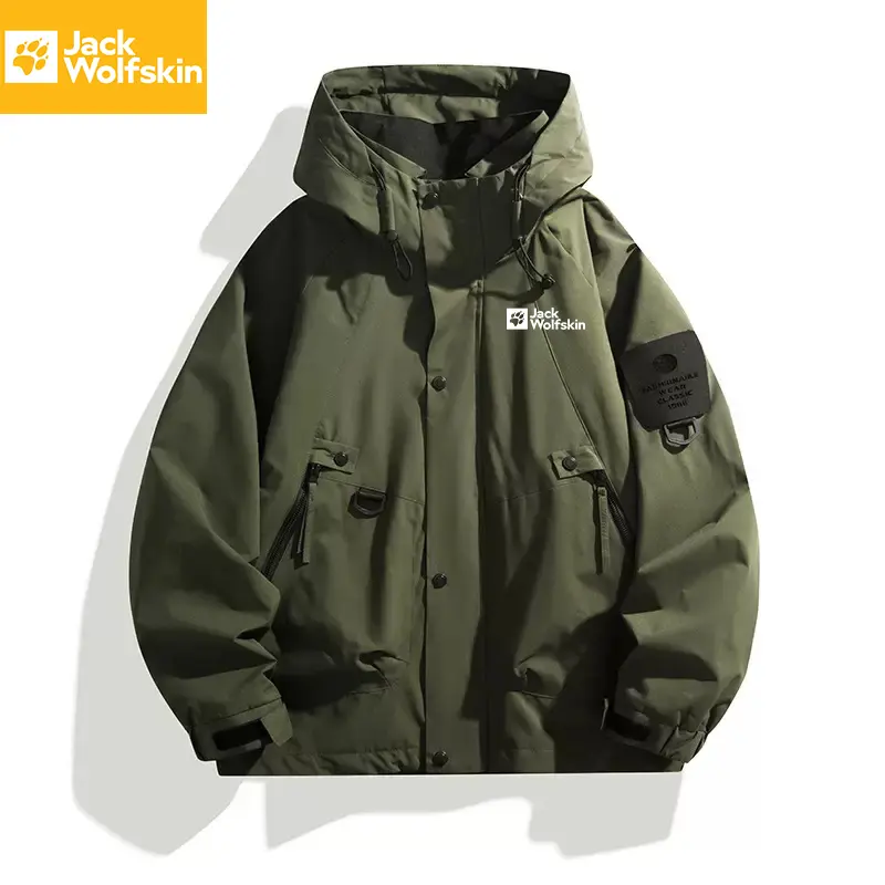 JACK WOLFSKIN Casual Functional Parka Jacket - Branded Utility Jacket for Weekend Adventures & Daily Errands