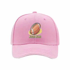 Aussie Rules rugby ball graphic Hip-hop Hat Outdoor Adjustable Casual Hat Men's and women's casual sports outdoor sandwich baseball cap
