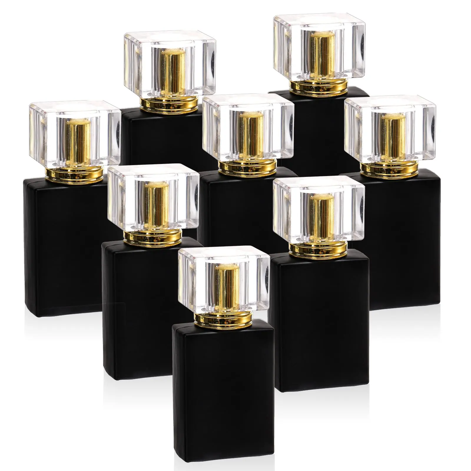 Portable Refillable Empty Perfume Bottle, 8pcs/set Glass Spray Bottle, Perfume Atomizer Bottle, Perfume Dispenser Bottle, Makeup Container Set, Makeup Tool for Women, Cosmetic Tools
