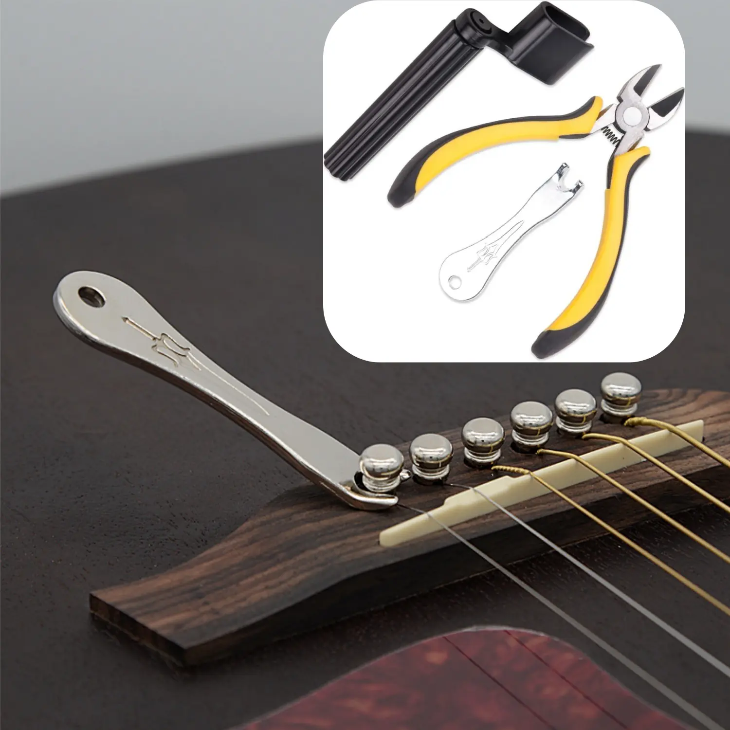 3 Pcs Guitar Repair tools Guitar String Cutter Tool Guitar String Guitar String Cutter and Guitar Pin Puller for Guitar