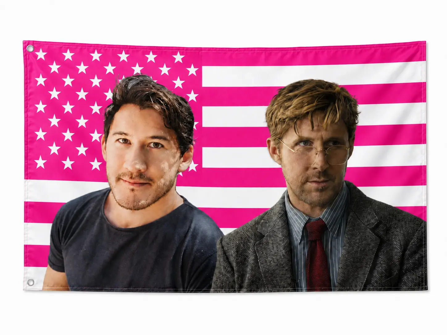 Markiplier Ryan Gosling American Pink Flag, Funny Room Decal