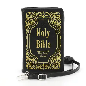 Holy Scripture Book Clutch Bag