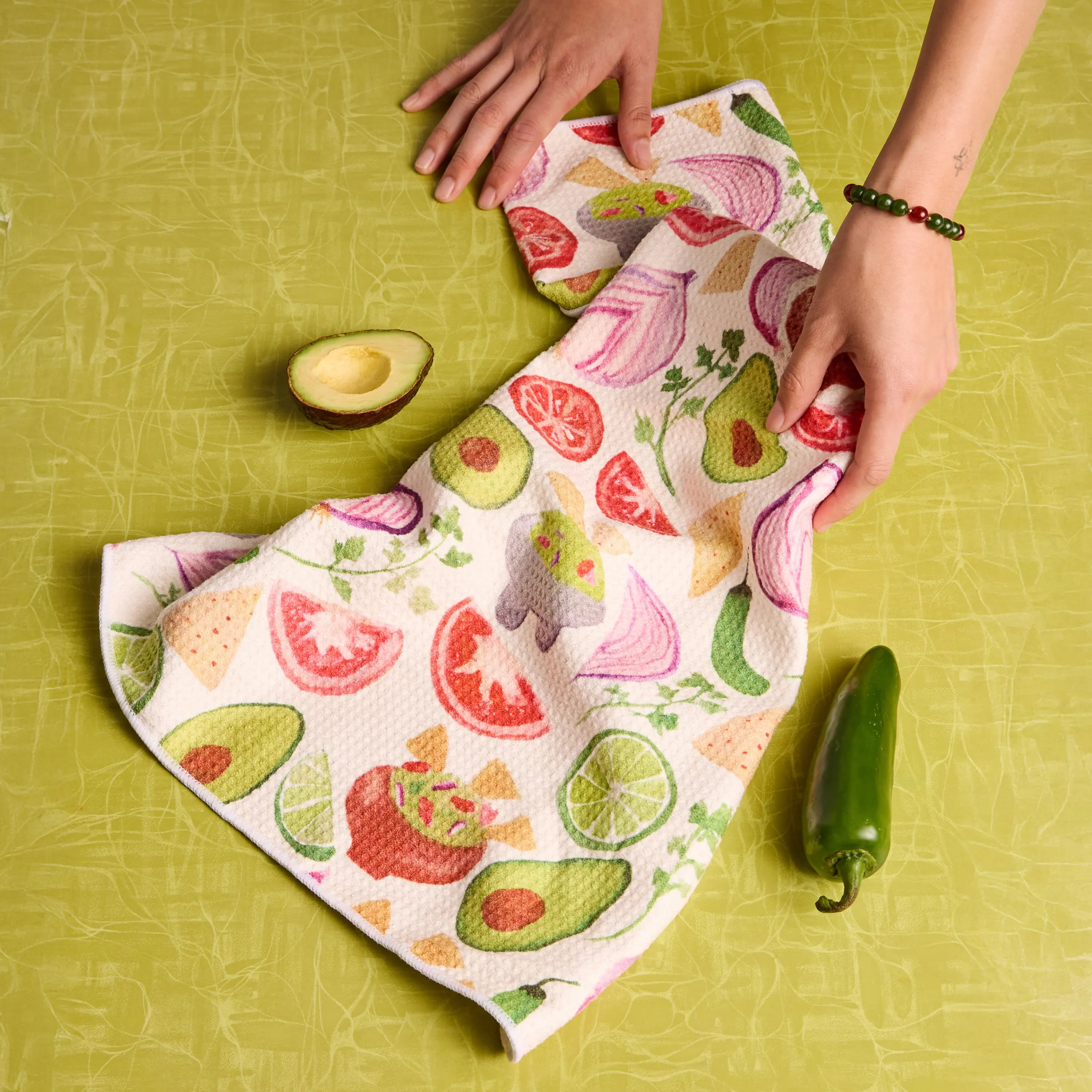 Guacamole Waffle Weave Kitchen Towel Guacamole Waffle Weave Kitchen Towel