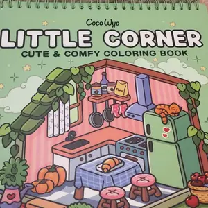 Coco Wyo Little Corner Coloring Book (Spiral Bound) & Sticker Set