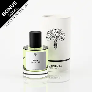 Eternal Perfume Oils – Pink Jasmine Perfume Oil for Women, 50ml with Bonus 30ml Bottle of Your Choice