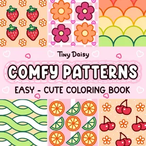 Comfy Patterns: Coloring Book for Adults and Kids with Cute and Easy Designs of Comfy and Cozy Pattern, Satisfying Shapes and Mandalas, Bold