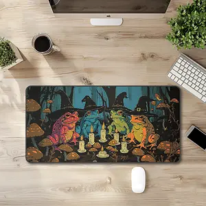[Sale off up to 65%][Free Ship] Dartfrog Play Mat, Magic the gathering, MTG Playmat, MTG Gift, CCG Mat, Witch Frog Deskmat Gaming Mat