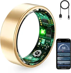 Smart Ring for Women&Men-Activity/Sleep/Heart Rate/HRV/Stress/Women's Health Tracker-IP68 Waterproof/Wearable-No Subscription Fee Required-Compatible with iPhone &Android