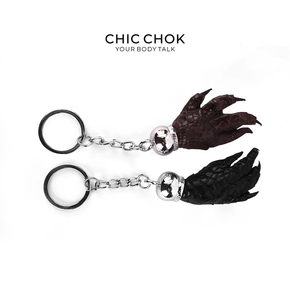CHICCHOK [Lil Pawpaw chain] Gothic Alligator Claw Keychain