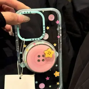 Button Star Magnetic Phone Stand, Cute Mobile Accessories, Extendable Foldable Detachable Design, Perfect Christmas Gift, Phone Grip Holder