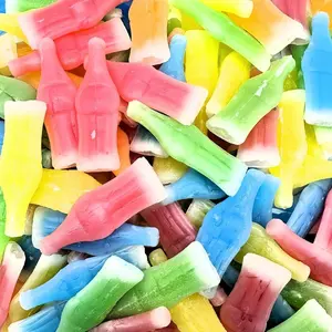 Wax Bottle Candy Drinks, 1/2 (half) Pound Bag - Retro Wax Candy Bottles, Liquid Filled - Variety Flavor Nip Candy Juice - Classic Wax Candy for Old School Candy Lovers