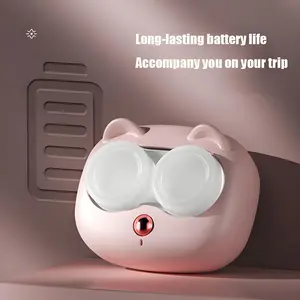 Contact Lenses Cleaner Ultrasonic With Removable Box Cleaning Machine Portable Contact Lenses Case Cleanser
