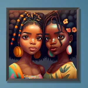 Fashion Teenager Pattern DIY Diamond Arts Colorful Painting Kit without Frame, Multicolor DIY 5D Diamond Arts Painting, Wall Art Decor for Home, Diamond Painting Kits