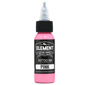 Element Tattoo Supply Pink Tattoo Ink 1oz Bottle Vegan Professional Grade for Shading Lining in USA