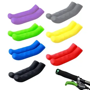 1 pair of bicycle brake lever covers, bicycle brake lever covers, silicone brake lever covers, universal bicycle brake lever covers, suitable for most bicycles