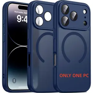 iPhone 17 Series Protective Case, Half-Transparent Matte Finish, Full Camera Protection, Compatible with iPhone 17 to 11 Models