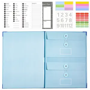 The Life Book Document Organizer - Binder for Important Documents,Life Book Document Organizer - File Organizer Manila Pocket Documents Folder