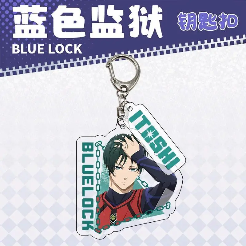 Cartoon Anime Isagi Yoichi Seishiro Nagi Cosplay Keychain Accessories Anime Characters Pendant Cosplay Jewelry Gift