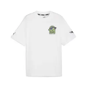 PUMA Mens Melo X Toxic Crew Neck Short Sleeve Basketball Casual Tops Casual - White