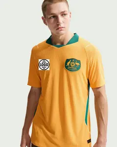 Personalized Full Set Australia Soccer Jersey World Cup 2026, Custom Name Number Logo National Soccer Jersey H