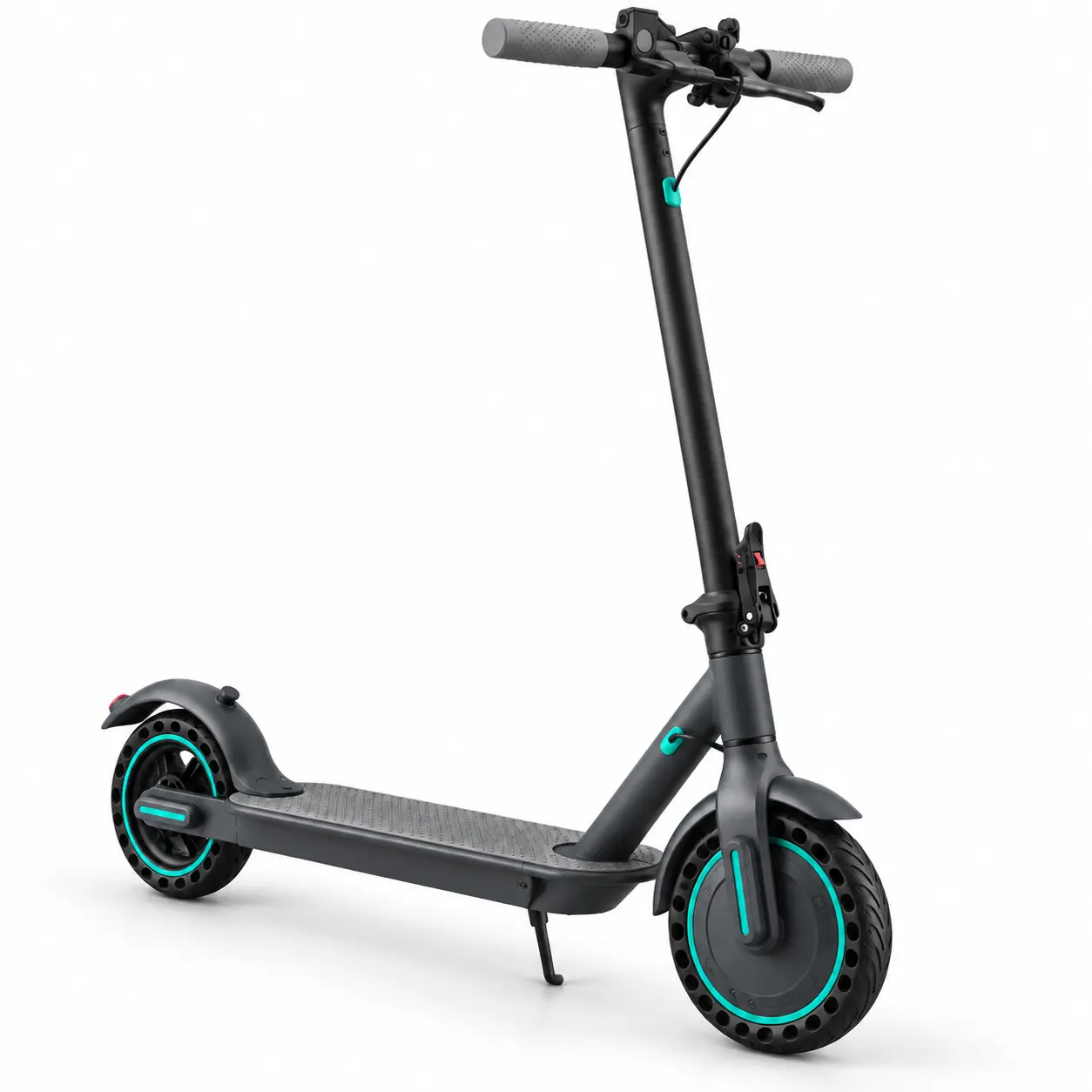 Adult Electric Scooter for Commuting - 350W Motor, Up to 19 MPH, 8.5" Honeycomb Solid Tires, Foldable E-Scooter with Smart App Control