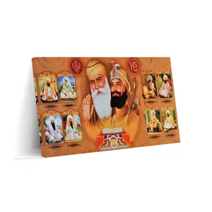 10 Sikh Gurus Ten Gurus Art Poster Religious Poster2Wall Art Canvas Print Bedroom Living Room Decor