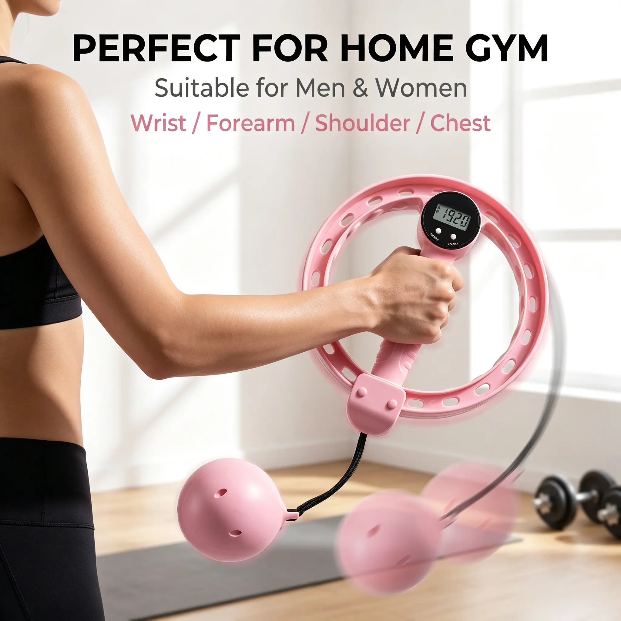 360° Rotating Wrist & Forearm Trainer for Men and Women, Upper Body Strength Tool for Arms, Shoulders & Chest, Portable Home and Gym Fitness Equipment