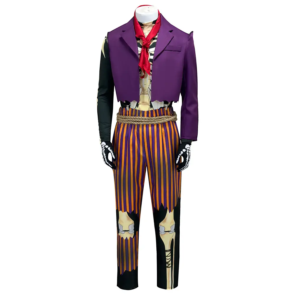 Men‘s Hector Rivera Cosplay Costume Skeleton Grandpa Suit Full Set for Halloween