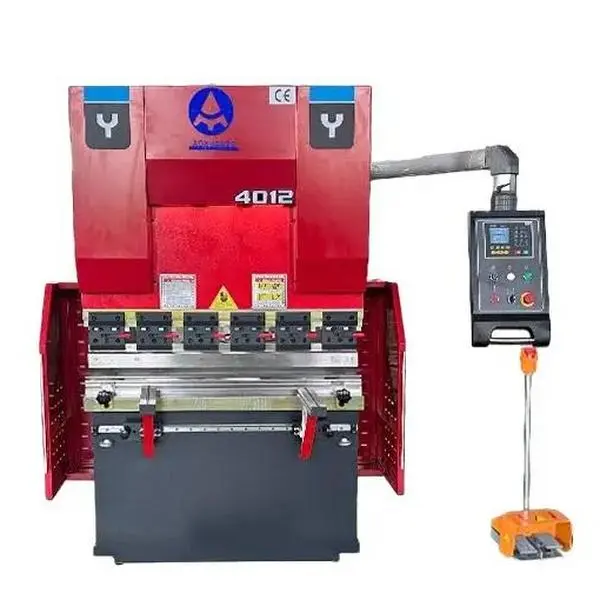 Small Automatic CNC Hydraulic Bending Machine with E21 System - Hydraulic Upper Transmission, High Precision, Mechanical Stopper, Digital Control, Digital Display for Bending Metal (Aluminium, Carbon Steel), Includes Motor, Pump, Bearings, Gears