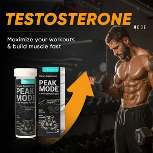 DrBioCare Men’s Testosterone Support – Stamina, Strength,Power& Performance| Effervescent Tablets with L-Arginine, Shilajit, Maca & Ashwagandha