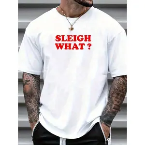 180g[100%cotton]I Sleigh All Day Shirt,  Sleigh All Day Tshirt - Blue, Small, Short Sleeve, T-Shirt Street Hip-Hop Style Men's T-ShirtNew Stylish T-ShirtCasual Short-Sleeve T-Shirts For Men And Women