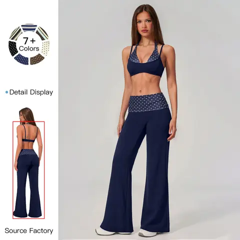 MFVIM Women's 2-Piece Matching Workout Sets - Sleeveless Chic Color-Block Fitted Bra Top, High-Waisted Butt-Lifting Polyamide Workout Bottoms Set, Sporty Suit for Gym, Running