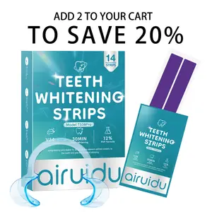 AIR V34 Purple Teeth Whitening Strips | 28 Strips | 30 Min Fast Action | FREE Cheek Retractor & Shade Guide | 14 Treatments | 12% PAP Powerful Formula | Enamel Safe & Repair | Non-Sensitive Peroxide-Free | Fresh Coconut Mint | Oral Whitening