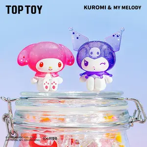 TOPTOY My Melody & Kuromi Ramune Mini Figures Surprise Bag - Adorable Desk Decor Collectibles,Perfect Gift for Mom,#Summervibes