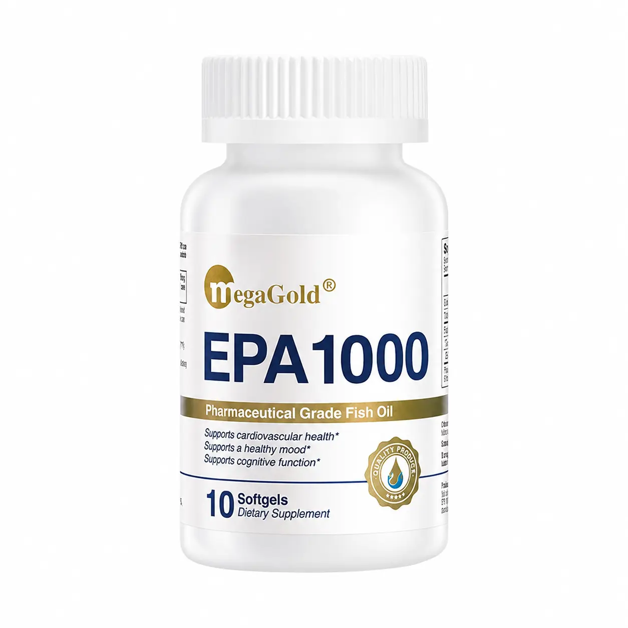 Mega Gold Fish Oil Omega 3 Supplements EPA 1000mg