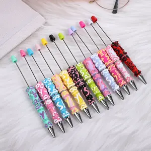 10 Pack DIY Hand Drawn Bead Pens, Aesthetic Pens, Ink Creative Holiday Stationery, School Supplies, Fashion Writing Office Essentials, Rollerball Pen Set