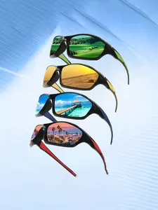 New Night Vision Sunglasses Men UV Protection Cycling Windproof Fishing Hiking Bicycle Sun Glasses Women High End
