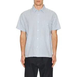 Obey Alan Woven Shirt in Sky Blue Multi