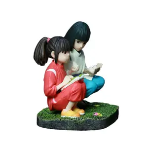 Haku & Dragon Handmade Figurine, Haku Sitting Pose Anime Collectible Model, Unique Decorative Piece for Fans