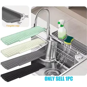 Kitchen Sink Water Splash Guard, 1 Count Faucet Mat Splash Catcher, Multipurpose Drip Catcher Tray, Home Supplies, Kitchen Supplies