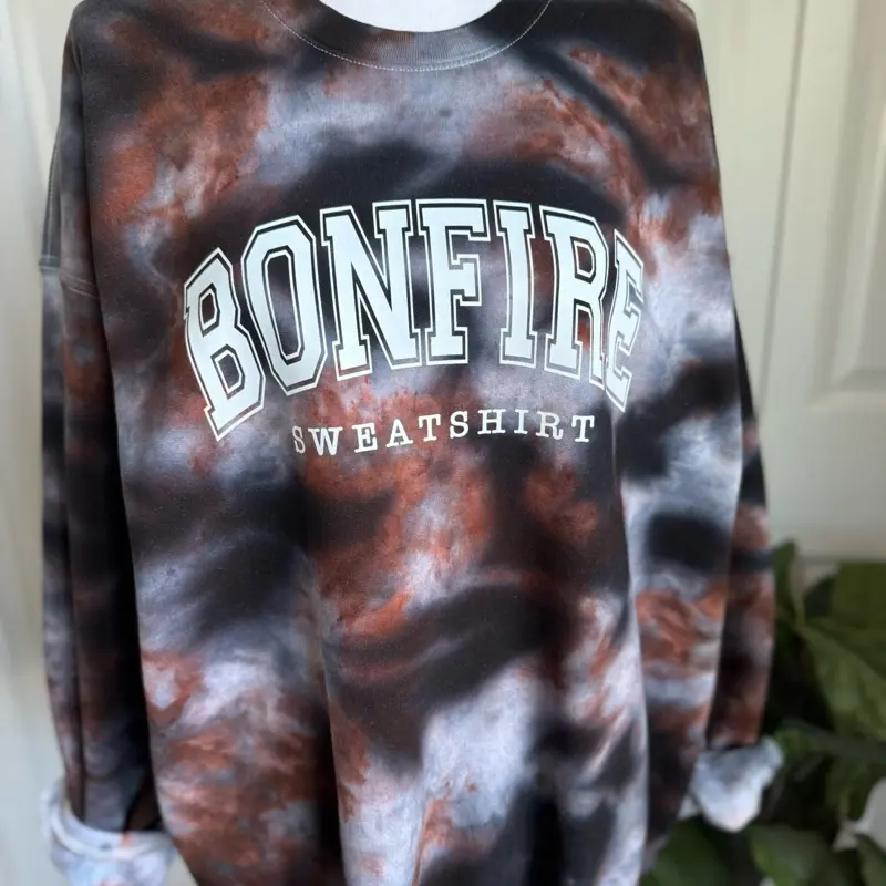 Bonfire Ice Dye Crewneck Sweatshirt