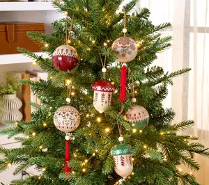 Home Reflections Set of 6 Wooden Ornaments