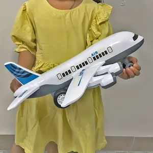 ✈️ Large Inertial Airplane Toy| White Passenger Plane Model, Play Vehicle for Kids, Holiday Gift Option  Ideal Choice for Christmas And New Year