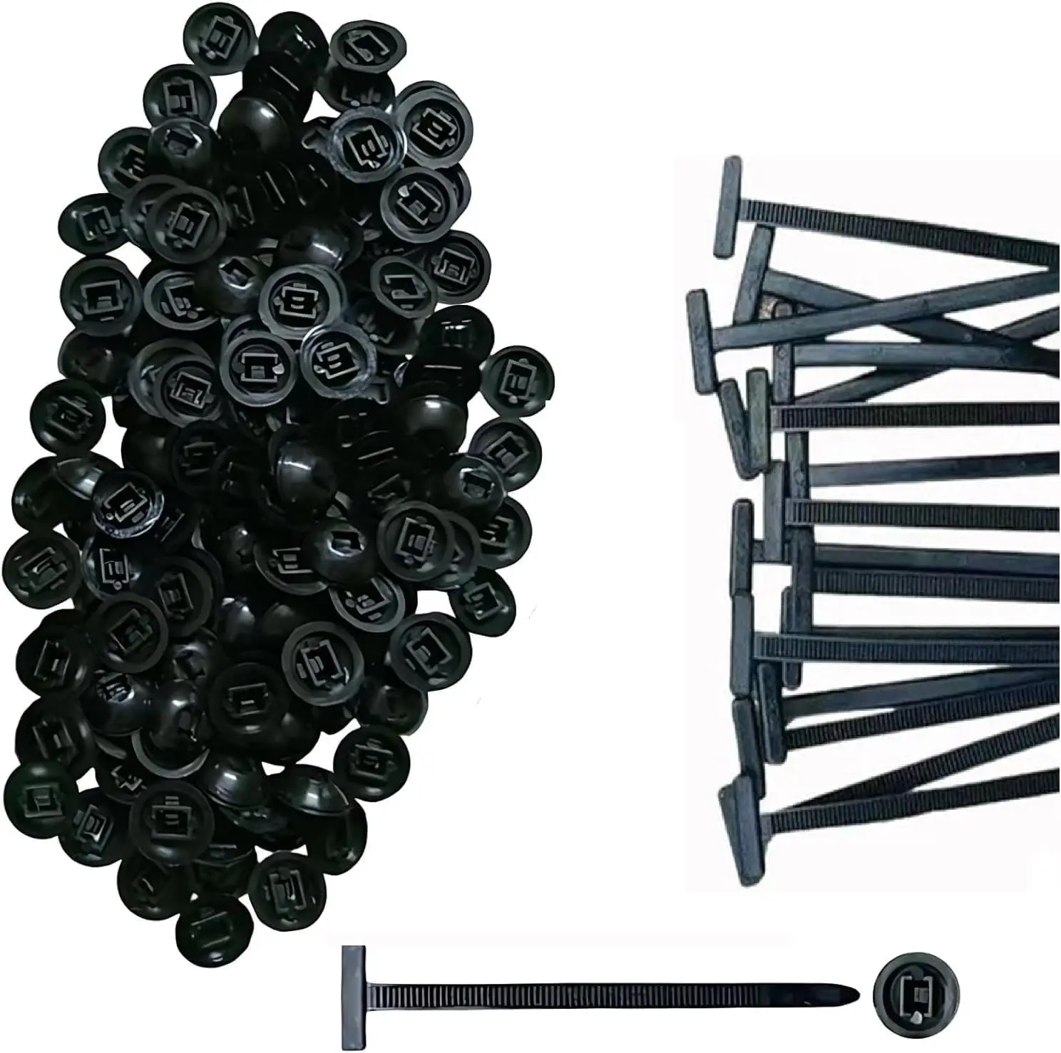 20/50/100PCS Nylon universal cable tie buckle, heavy-duty self-locking nylon cable tie fastener, multi-purpose plastic cable tie tool, suitable for da