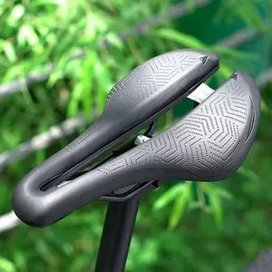 WEST BIKING Leather Bicycle Saddle Cushion Hollow MTB Road Bike Saddle Black Cycling Durability track bikes boy bike seats blues ebike bike seat cushion bike seat cover