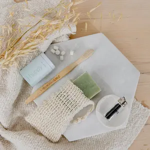 Soap Saver Bag - Save Shampoo Bar & Soap Scraps - Natural Exfoliating Pouch for Shower - Travel-Friendly, Compostable, Eco-Friendly
